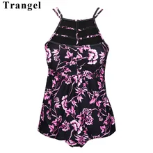 Trangel Цветочные Танкини с принтом набор женский купальник из двух частей винтажное платье купальный костюм пуш-ап Мягкий купальник женский боди