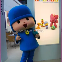 Ohlees бренд Забавный синий Poyoco человек персонаж маскот костюмы подарок ребенок взрослые Размер Рождество Хэллоуин платье