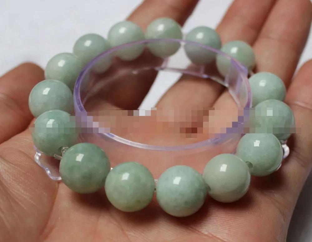 

2955 Beads Beautiful Certified Grade "A" Natural Jadeite Jade Gems Bracelet Bangle