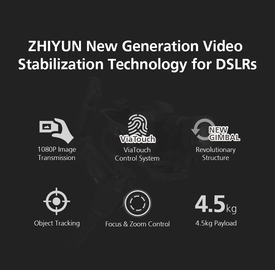 Zhiyun Crane 3 Lab Crane 2 обновленная версия 3-осевой карданный стабилизатор для DSLR камер, 1080P Full HD Беспроводная передача изображения