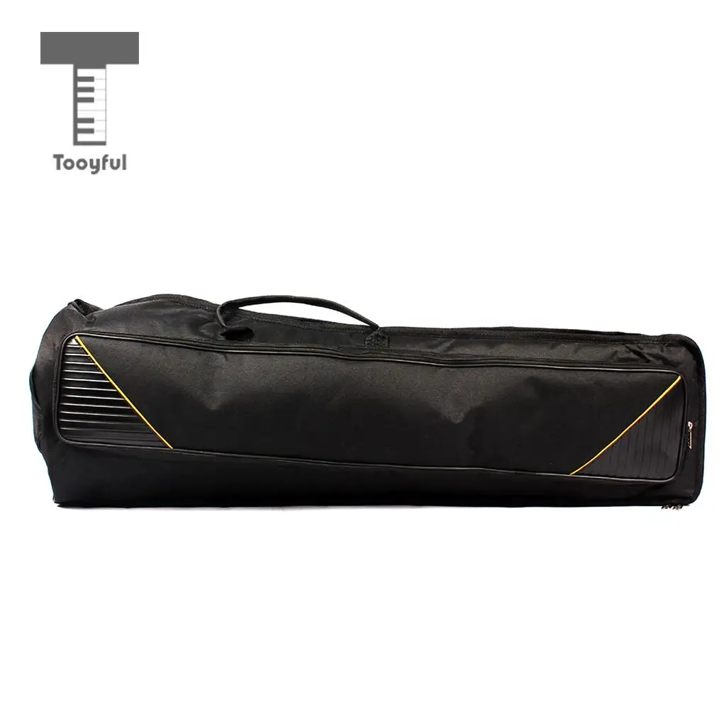 Tooyful прочная оксфордская ткань теноровый тромбон Gig Bag сумка для переноски сумка на плечо чехол для музыкального инструмента аксессуар 910 мм