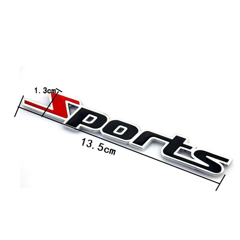 

2016 New Fashionable Sporting Chrome Metal 3D Chrome metal Car Sticker Emblem Badge Decal Auto@11124