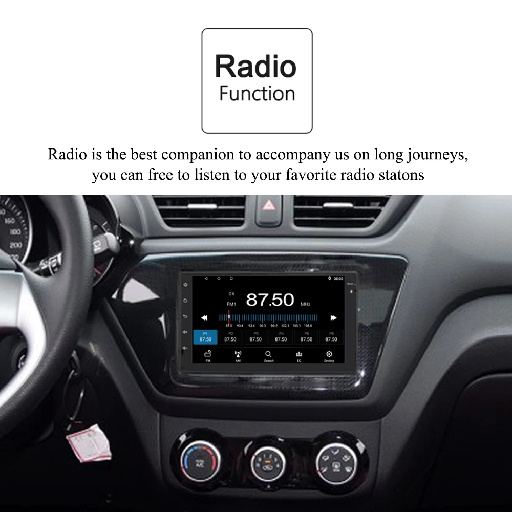 Perfect Panlelo 2 Din Android 8.1Car Radio 7" 1080P Quad Core 2din Android Head Unit GPS Audio Car Multimedia Player for Chevrolet Cruze 4
