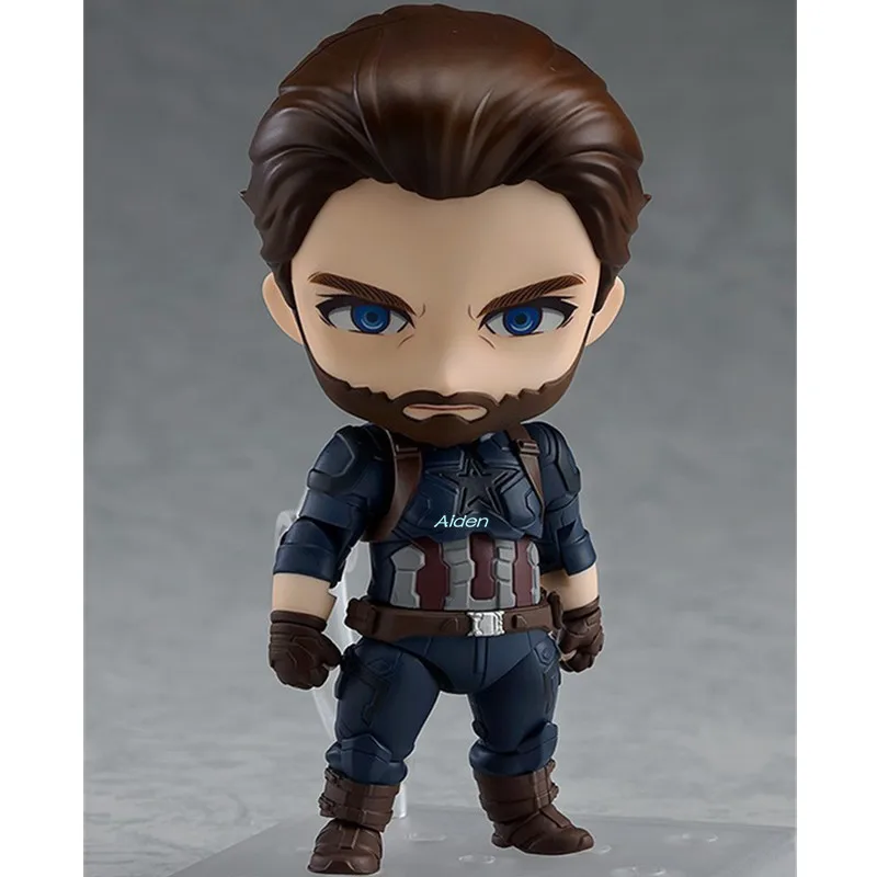 4 &quotNendoroid Мстители Бесконечная война супергерой Капитан Америка 923 Q версия ПВХ