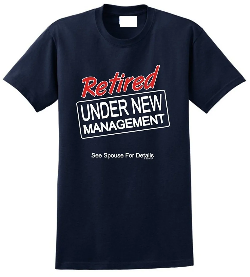 Custom Made Good Quality T Shirt Crew Neck Retired Under Short Sleeve