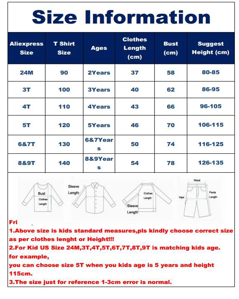 TSHIRT648 800X1000 27KIDS size table