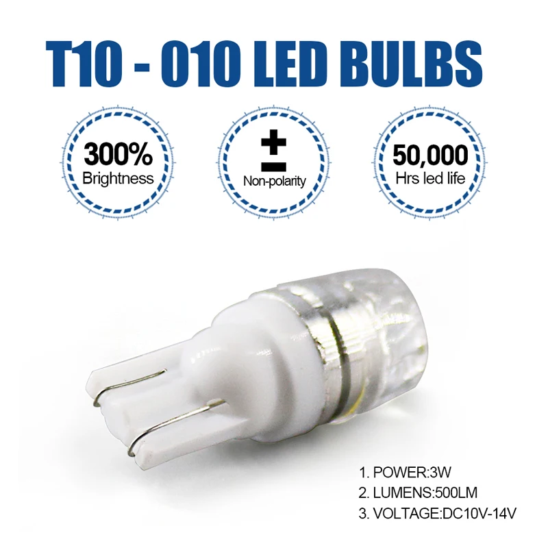 Hlxg 2 шт W5W SMD автомобиль T10 LED 194 168 клиновидная Замена заднего прибора панель лампы