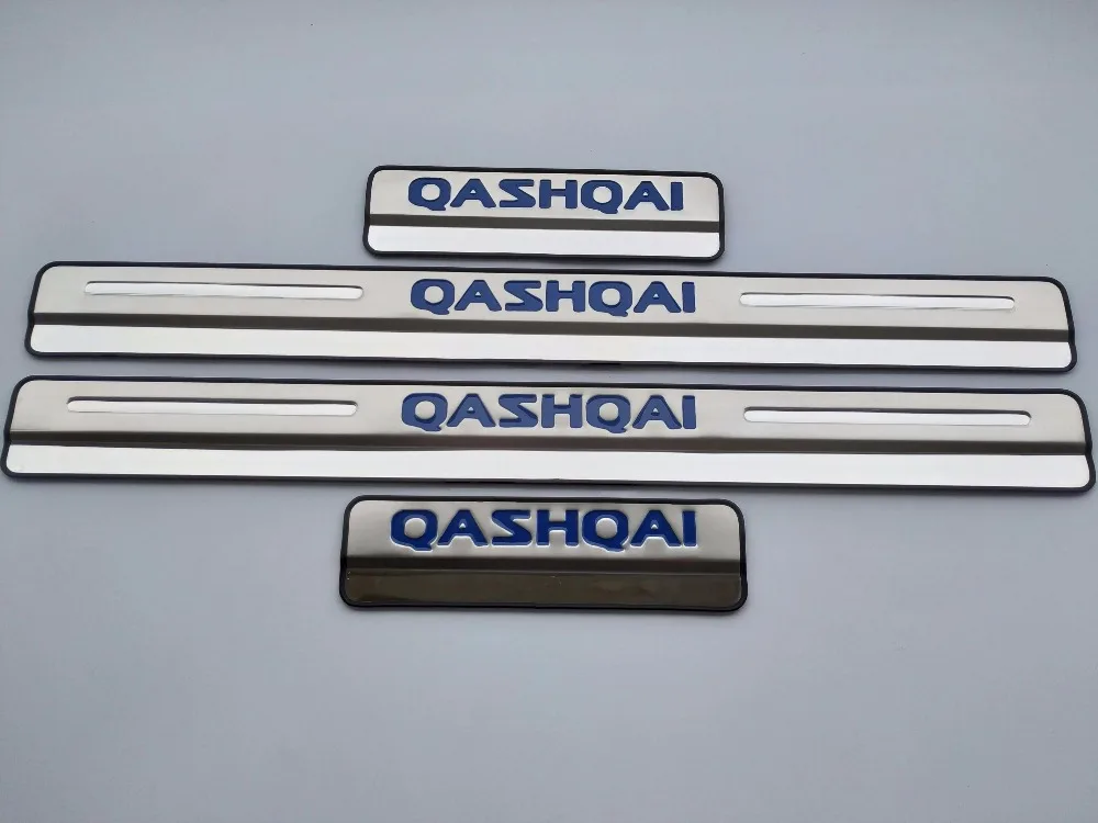 Автомобильные аксессуары для Nissan Qashqai, накладка на пороги J11, накладка на пороги из нержавеющей стали, наклейка для стайлинга автомобиля