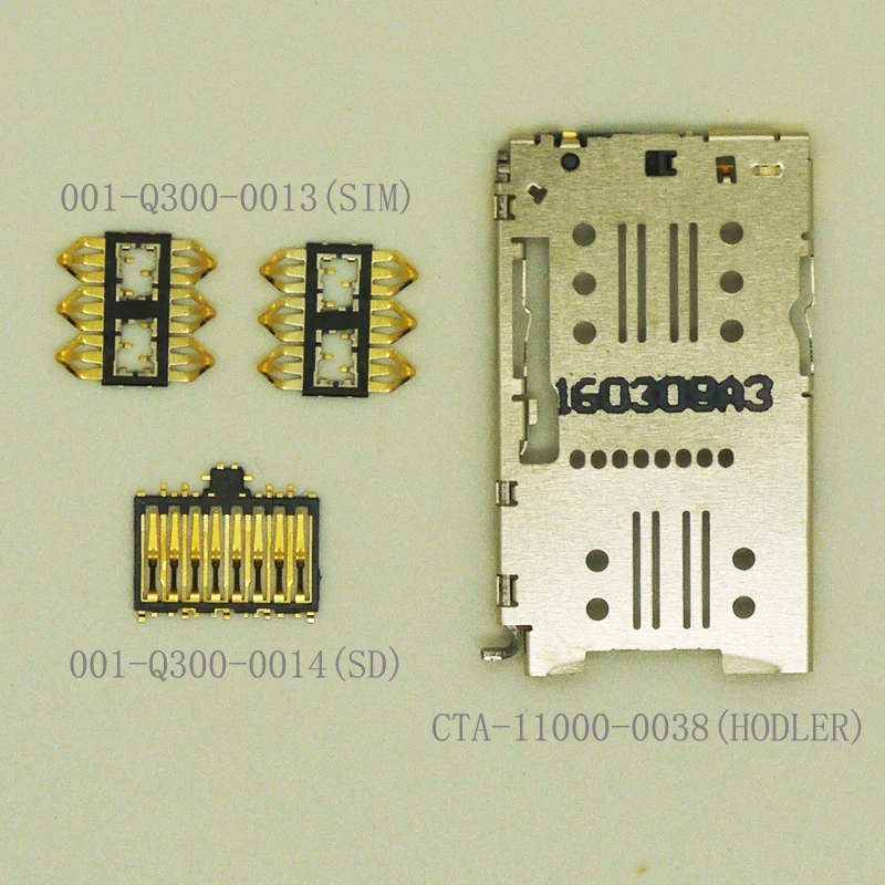 

Free shipping 2pcs/lot SIM+TF holder 4 for 1 group connector push for phone
