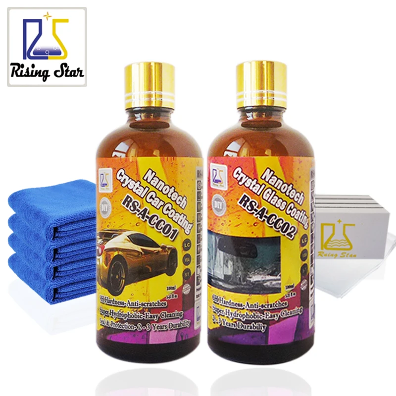 Rising Star RS A CC0102 Liquid Glass Nano Hydrophobic Ceramic Car Care Coating Crystal Car Glass