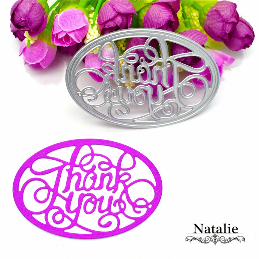 

1pcs Metal Steel Thank You Frame Letter Cutting Dies Stencil For DIY Scrapbooking Album Paper Card Photo Decorative Craft DC-028