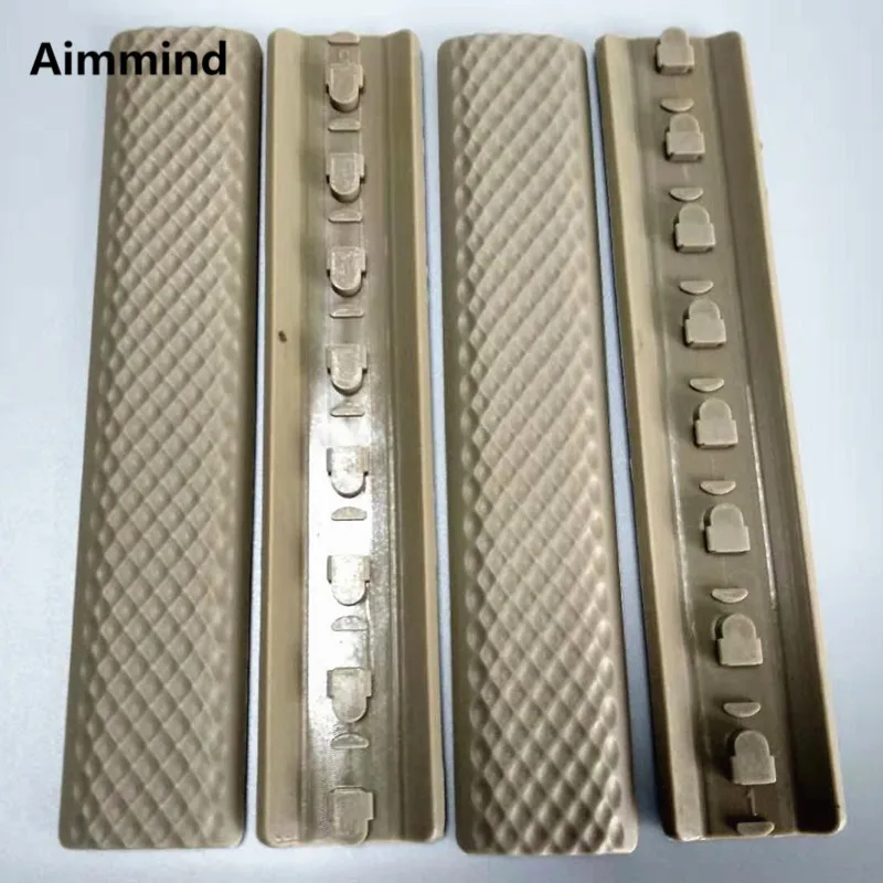 

High Quality 4 pieces Tactical KeyMod handguard Rubber soft Rail Cover Keymod Rail Panels handguard rail cover A type