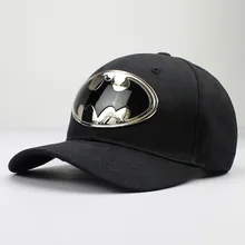 Бейсбольная кепка с геометрическим рисунком Бэтмена, металла, хлопка, акрила, регулируемая бейсболка, кепки для мужчин и женщин