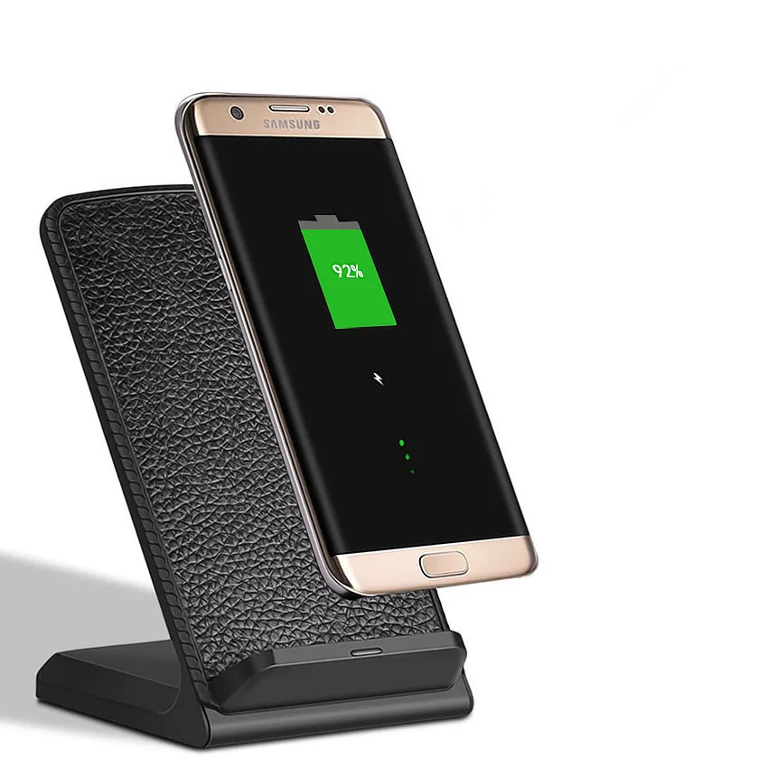 Qi Беспроводное зарядное устройство USB беспроводное для iPhone X 8 Samsung Galaxy S8 Plus S7 S6 Note