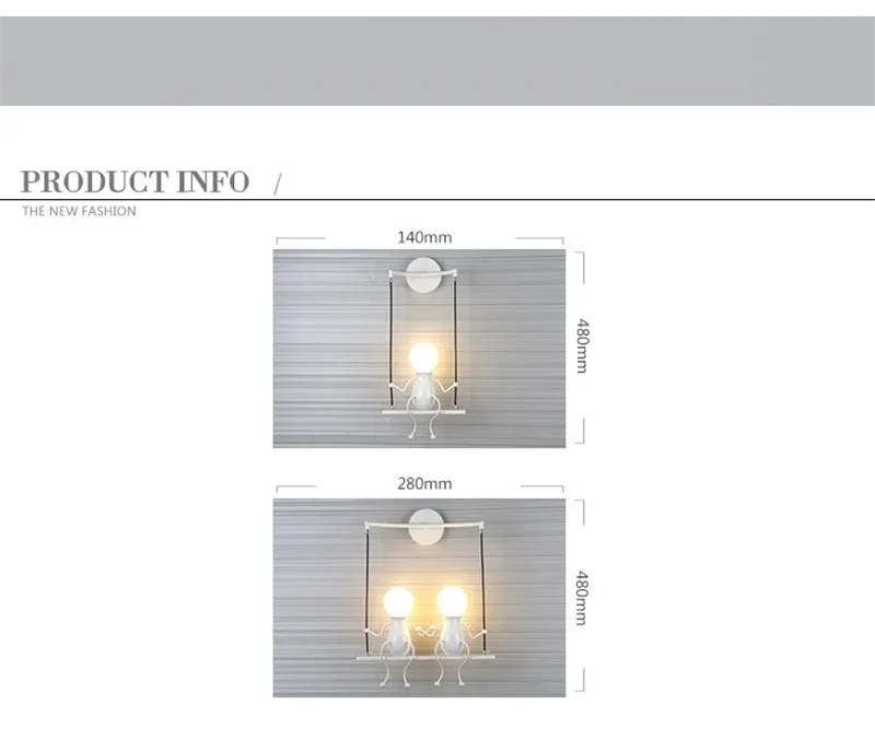 Luzes de Parede Sala de Estar Lâmpada de Cabeceira Forchildren Creativel Criança Pequena Quarto Corredor Escadas Varanda 220v 110v 7 Corredor Escadas Varanda Corredor 220v 110v