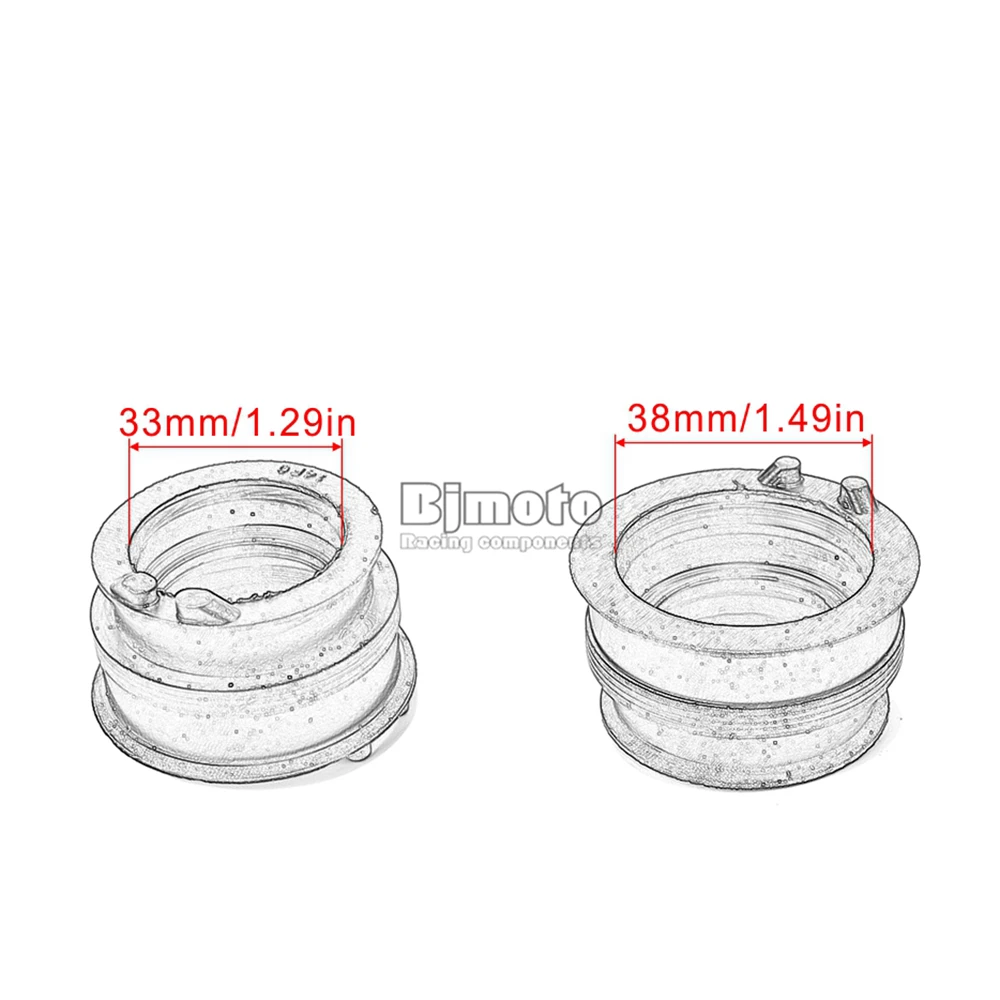 BJMOTO мотоциклетный резиновый переходник впускная труба для Suzuki AN250 Burgman 250 1998-2008 карбюратор интерфейс впускной коллектор