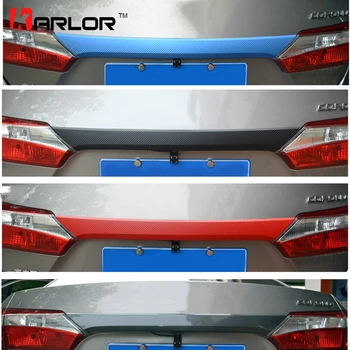 

Carbon Fiber Protection Scratch Tail Trunk Rear Bumper Stickers And Decals Car Styling For Toyota Corolla 2014-16 Accessories