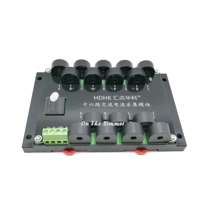 

Multiplex 16 way AC current frequency measurement acquisition module RS485 sensor transmitter MODBUS-RTU
