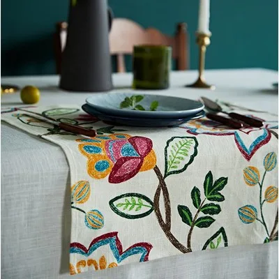 Сказочная льняная салфетка 1 шт. 40x40 см для обеденного стола для домашнего офиса гостиничного декора - Цвет: fantasy 2