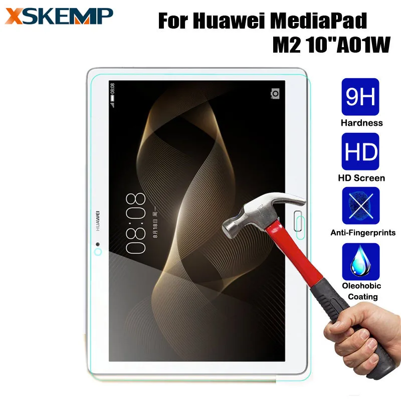 

For Huawei MediaPad M2 10" A01W Screen Protector Tempered Glass Explosion-Proof HD High Quality Toughness Front Protective Film