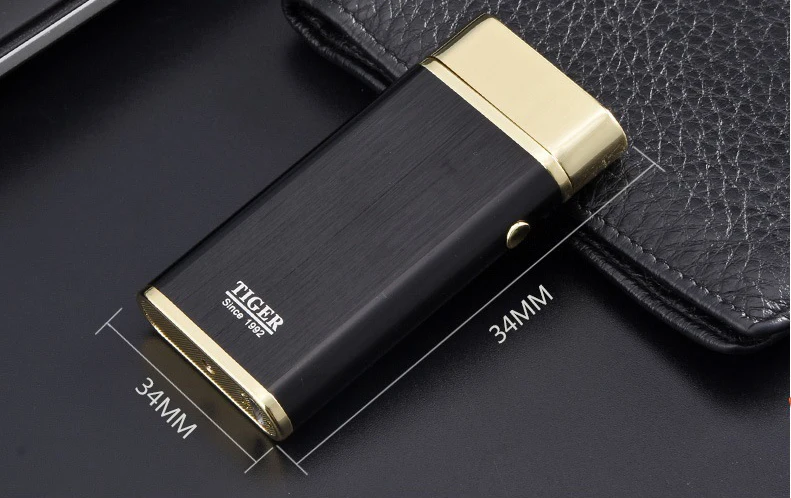 Tiger брендовая плазменная USB Зажигалка для деловых мужчин стиль Cigaratte ветрозащитная электрическая зажигалка Бесплатный лазерный логотип