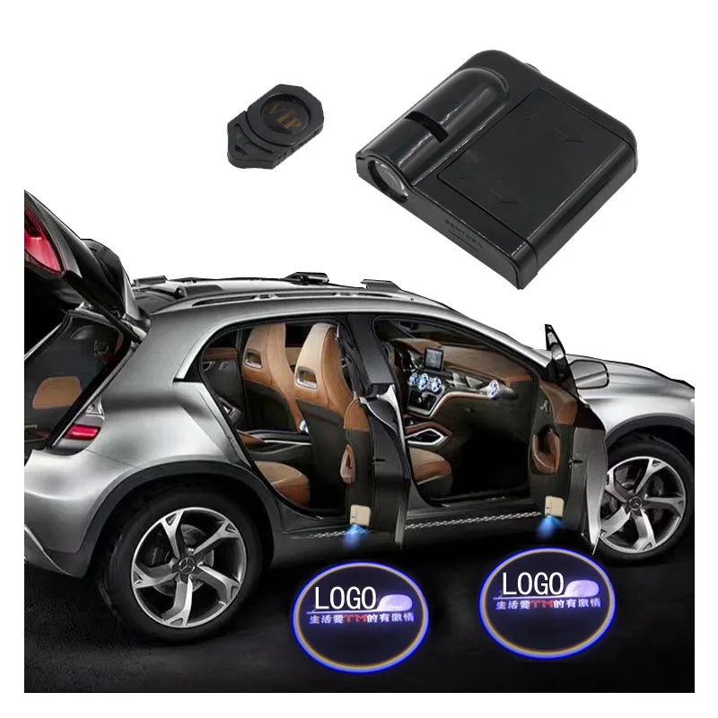 

2PCS Led Car Door Welcome Logo Light For Mercedes Benz A180 B200 CLA GLA AMG C Projector Ghost Shadow Lamp