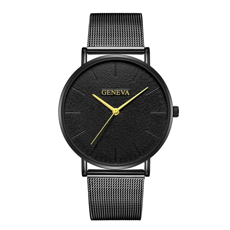 

Relogio Masculino Watches Men Sport Stainless Steel Case Band watch Quartz Business Wristwatch reloj hombre Erkek Kol Saati