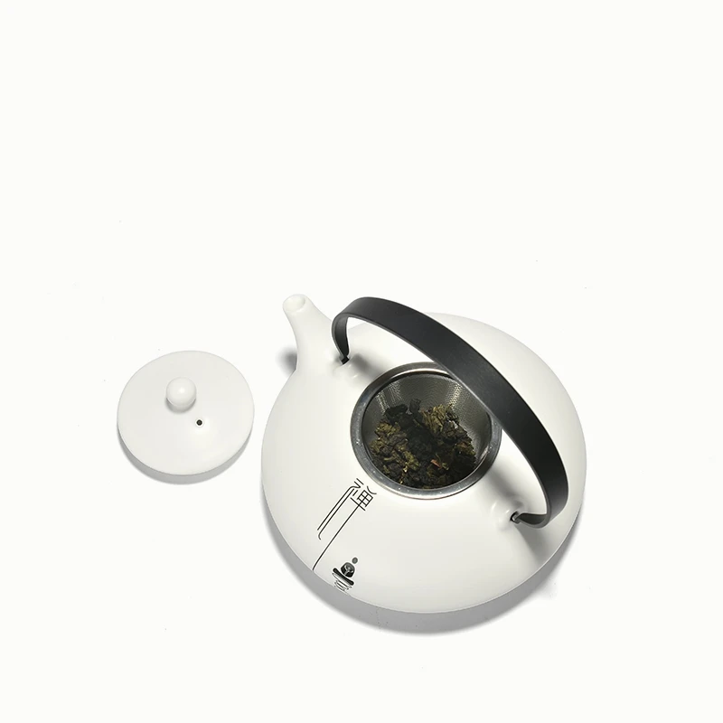 Пинни китайский дзен подъемная ручка чайники с фильтром белый фарфор чайники керамический чайный набор кунг-фу 550 мл чайник