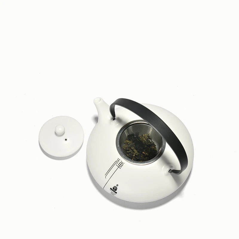 PINNY китайские чайники с ручкой Zen фильтром белые фарфоровые чайные горшки