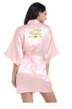 New Bridesmaid Robes Robes Bridal Robes Light Pink Satin Robe Bridesmaid Robes Wedding