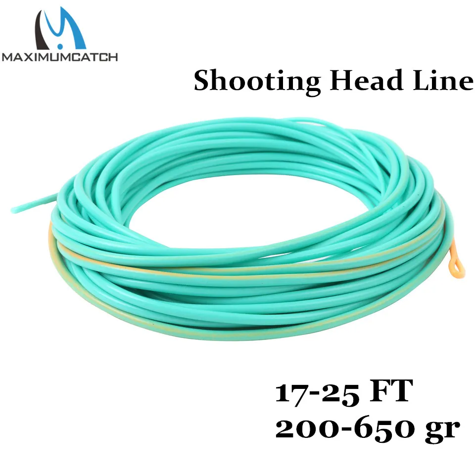 Maximumcatch Shooting Head Fly Line With 2 Welded Loops 17 25FT 200