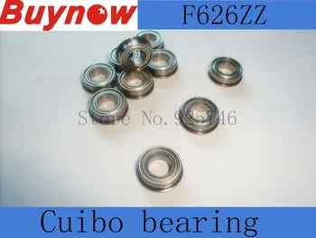 

50pcs F626 zz free shipping flange bushing ball bearings F626ZZ 6*19*6mm