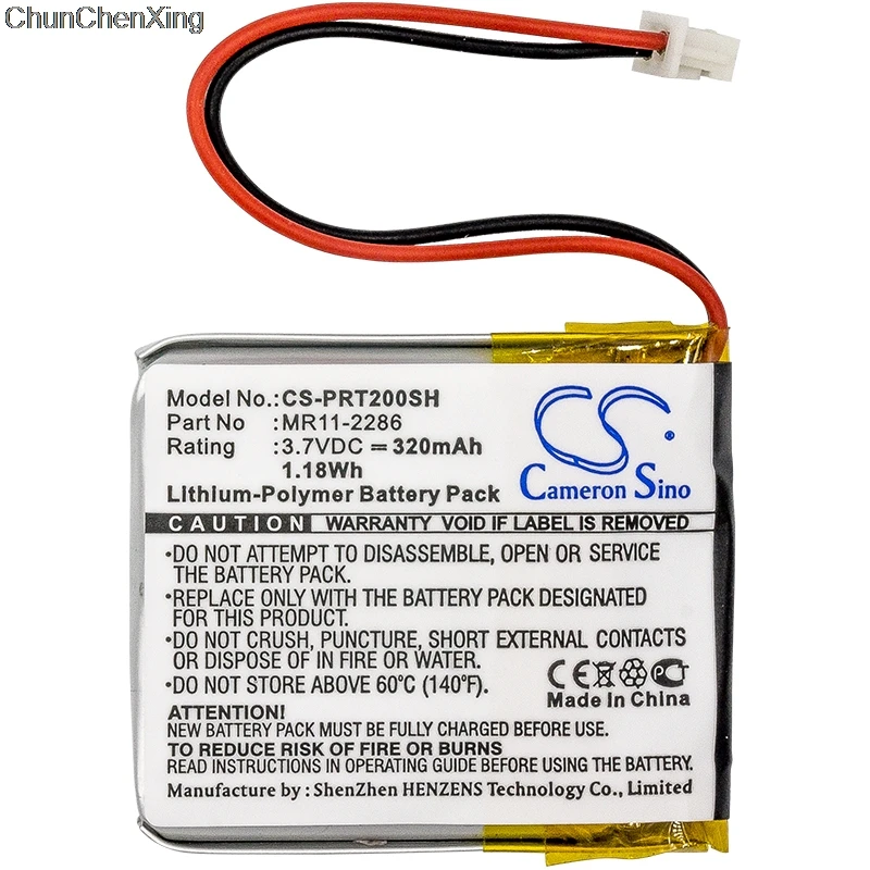 Камерон Sino 320mAh MR11 2286 батареи для Casio PRT 2GP|Цифровые аккумуляторы| |