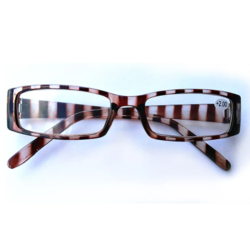 Full Frame Anti Fatigue Stripe Reading Glasses Resin Presbyopia
