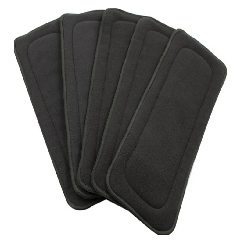

Top 10pcs/lot 4 Layers Superfine Fiber Washable Reuseable Baby Cloth Diapers Nappy inserts microfiber Nappies Newborn baby Use