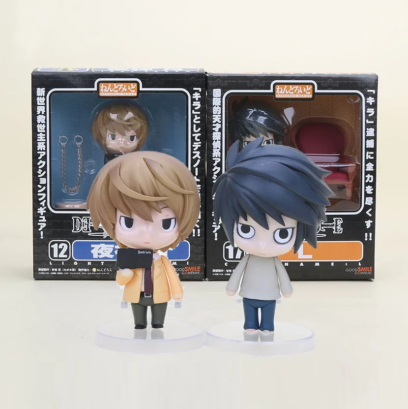 

Anime Cute Nendoroid Death Note Yagami Light #12 L Lawliet #17 PVC Action Figure Collectible Model Toy