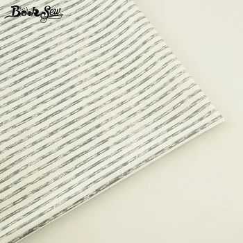 

Booksew 100% Cotton Twill Home Textile Gray Strips Designs Fabric Sewing Cloth DIY Patchwork Bedding Baby Quilting Tecido