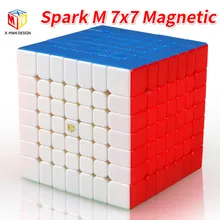 Mofangge X-Man Design SparkM 7x7 Магнитный куб Qiyi Spark M 7x7x7 скоростные кубики WCA головоломка волшебный куб пазл игрушки для детей