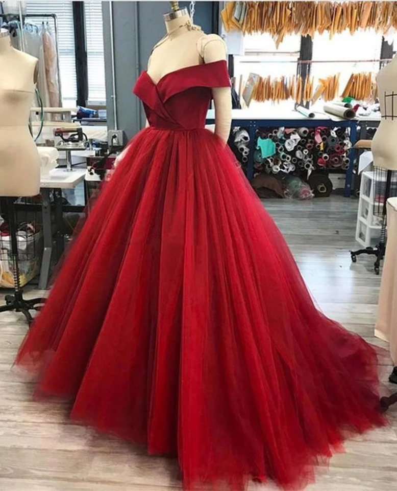 red gown for party
