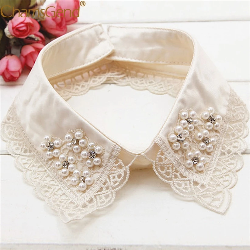 

Women Girls Vintage Fake False Collar Detachable Lapel Shirt Peter Pan Choker False Fake Blouse Collars 90514