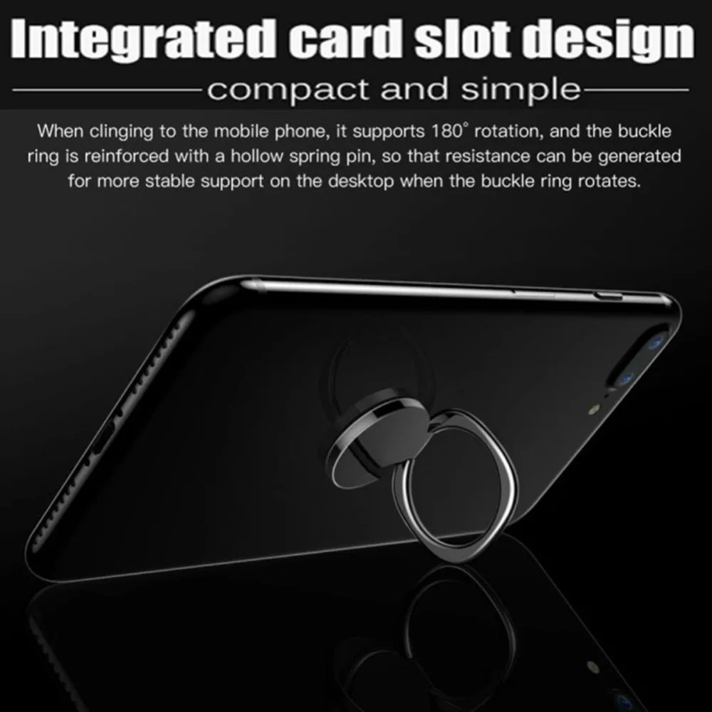 Finger Phone Ring Holder 360 Degree Stand Magnetic Car Holder for Samsung for Xiaomi for iPhone X 7 8 XR 6 6S Tablet plain bague