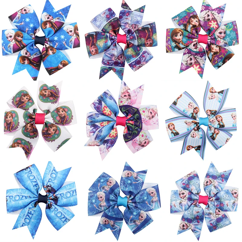 

New Frozen bow hairpin swallow paragraph children hair accessories