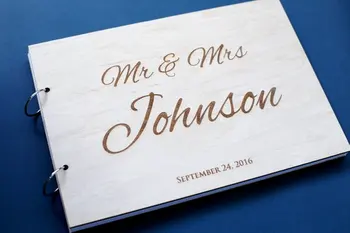 

Engraved Wedding Guest Book Wood Alternatives,Rustic Custom Wedding Guestbook Ideas,Sign In Book,Personalized Photo Album