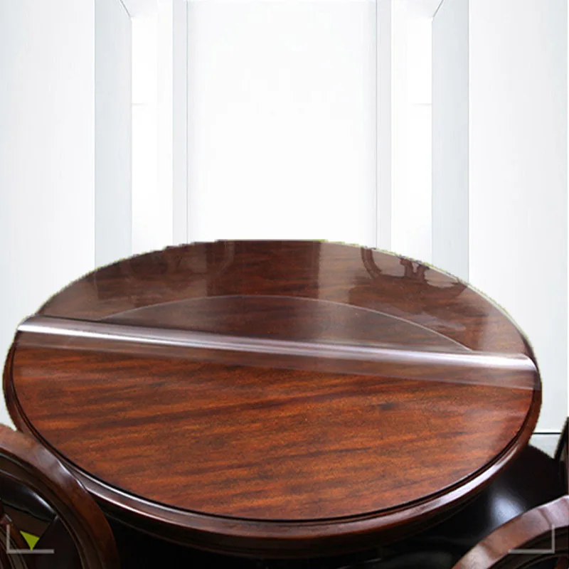 سماط يغطي 1.5 مللي متر PVC سماط شفافة حامي بساط للمكتب لينة طاولة عشاء زجاجية غطاء الثقيلة البلاستيك حصيرة 1.5 مللي متر