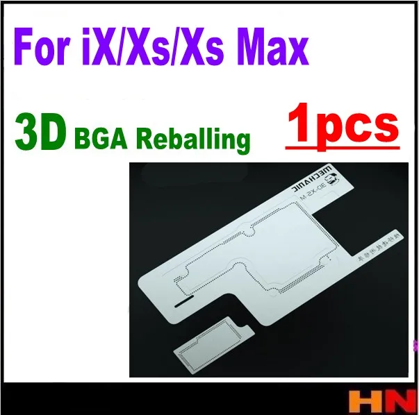 1 шт. 3D XS M BGA трафарет для реболлинга iPhone X/Xs Max ремонт стальная сетка дизайн