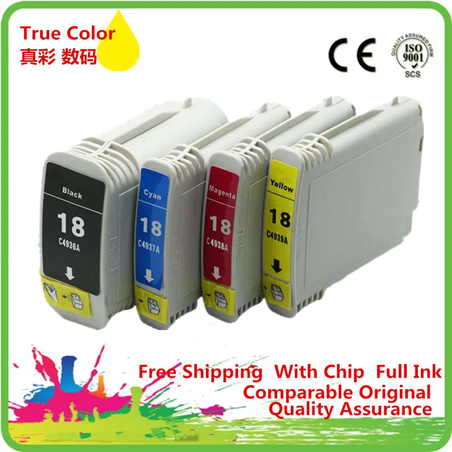 Сменные чернильные картриджи для 18 18XL HP18 HP18XL C4936A Officejet Pro K5300 K5400dn K5400dtn L7380 L7580 L7590