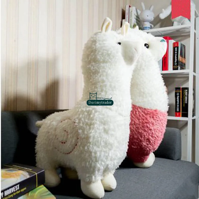 Dorimytrader 31'' 80cm  Lovely Alpaca Toy Large Stuffed Soft Plush Animal Sheep Alpaca Doll 3 Colors Free Shipping DY60916 (11)