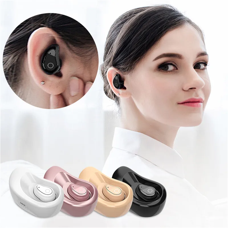 Mini In ear Type Hidden Style Stereo Bluetooth 4.1 Earphone Smart Phone