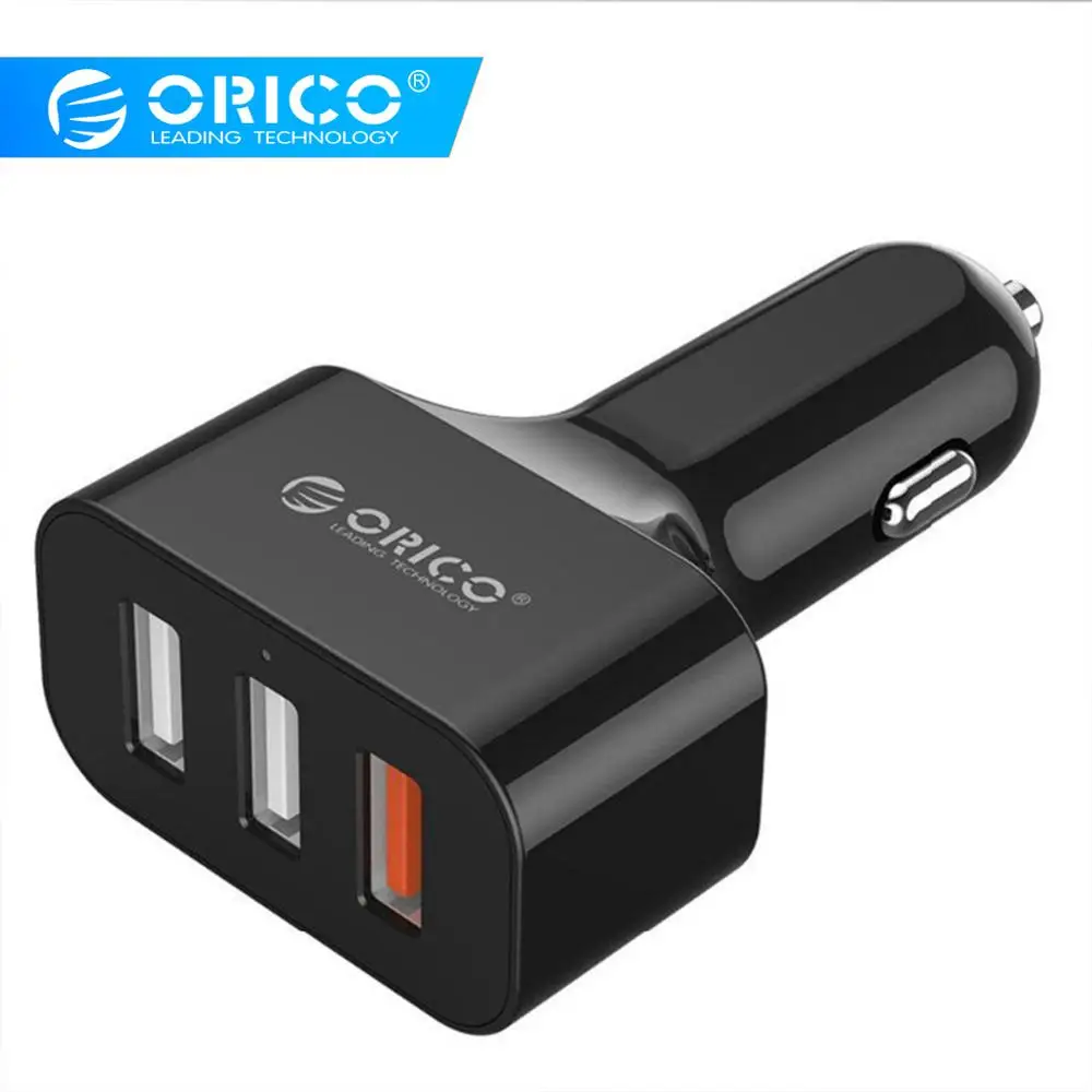 Автомобильное зарядное устройство ORICO USB 3 порта быстрая интеллектуальная