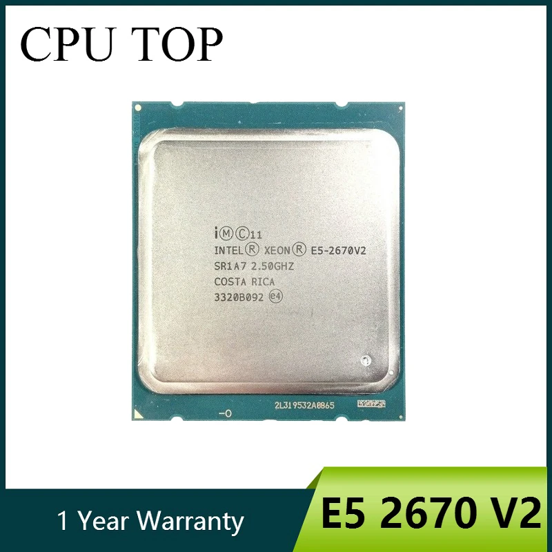 Intel xeon E5 2670 v2 SR1A7 2.5GHz 25M 10-CORES 115W LGA 2011 Server CPU Processor cpu socket